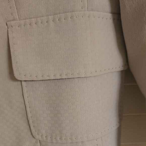 Allen by Abs Light Gray Classic Suit Jacket Blazer - Picture 5 of 13